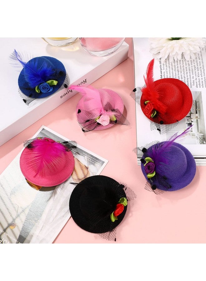 Toddmomy Oddmomy 12Pcs Mini Hat Hair Barrettes Mini Hat Hair Clips Kids Hair Clips Small Hat Hair Clips Girls Hair Decorations For Girls Toddler Costume Accessory (Random Color) - Image 4