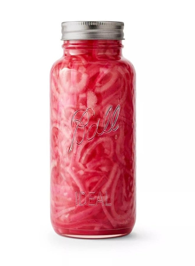 Ball Collectors Edition Vintage Rose Colored Canning Jar, Kitchen Storage Food Jar, Regular Mouth Quart Jar with Lid and Band, 32 Oz - Image 2
