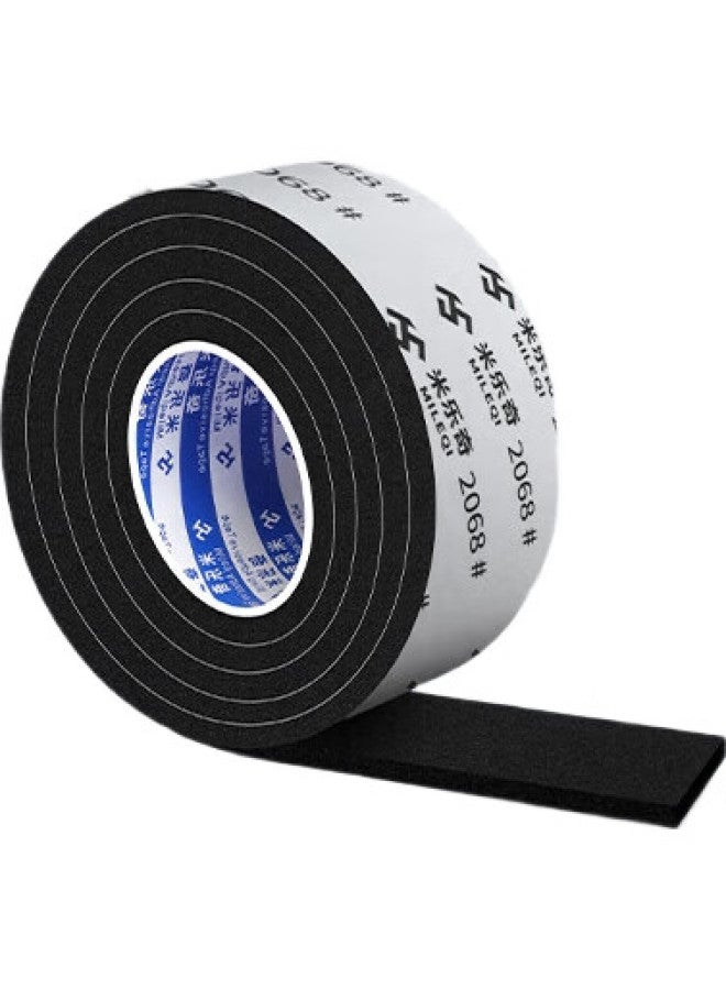Miloch Milaiqi Thickened Strong Adhesive Black Single-Sided Anti-Static Sponge Tape, Shock-Proof And Anti-Collision Sealing Strip, Black - 40Mm Wide * 5 Meters Long [3Mm Thick], 2 Rolls - Image 1