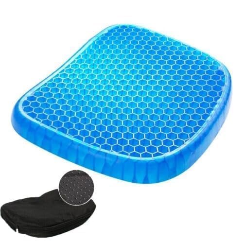 Egg Gel Seat Cushion Ergonomic Breathable Design Pressure Relief Sitter Tailbone Pain Sciatica Pain Back Pain Silicon Seater Cushion Chair Pad with NonSlip Cover 2024 - Image 2