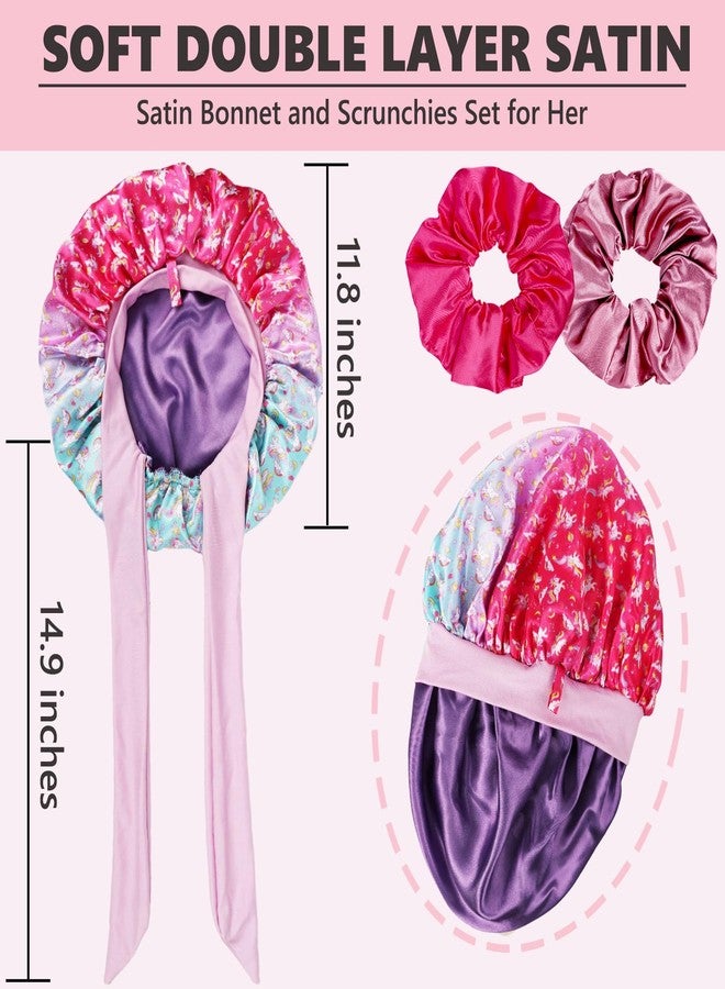 Himoswis Kids Bonnets for Girls, Silk Bonnet for Kids,Toddler Bonnet for Sleeping - Image 3