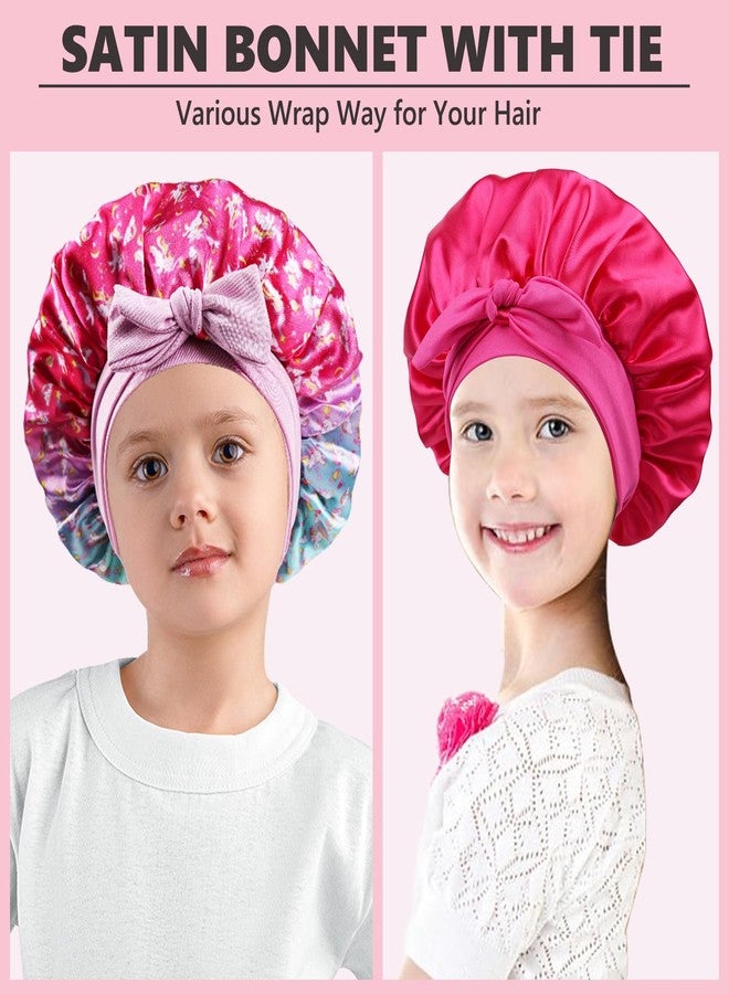 Himoswis Kids Bonnets for Girls, Silk Bonnet for Kids,Toddler Bonnet for Sleeping - Image 4