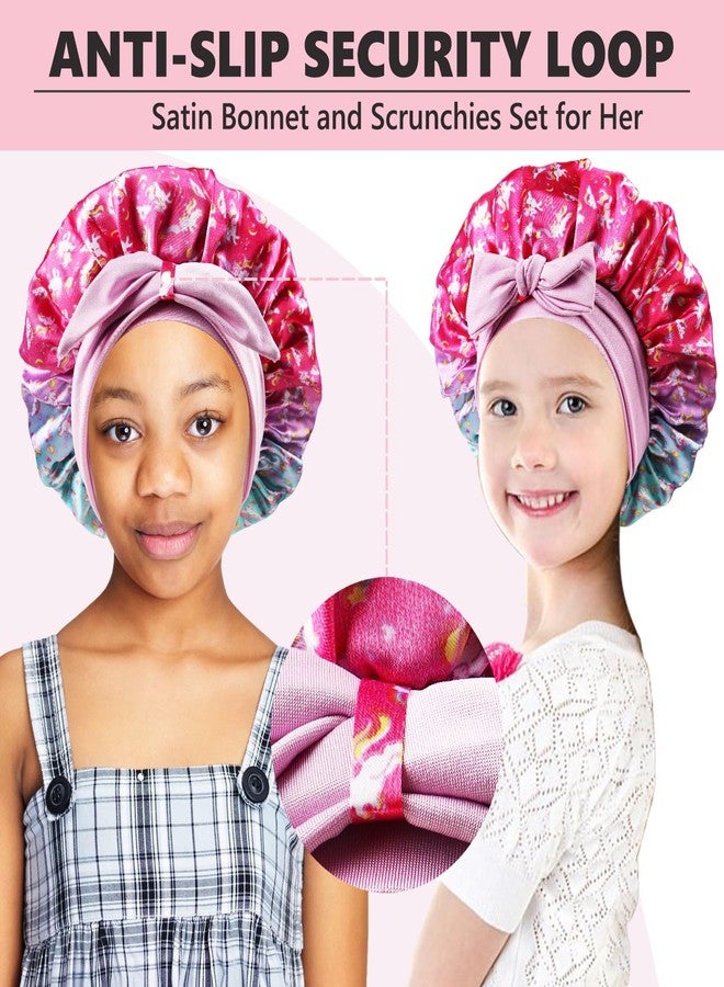 Himoswis Kids Bonnets for Girls, Silk Bonnet for Kids,Toddler Bonnet for Sleeping - Image 2