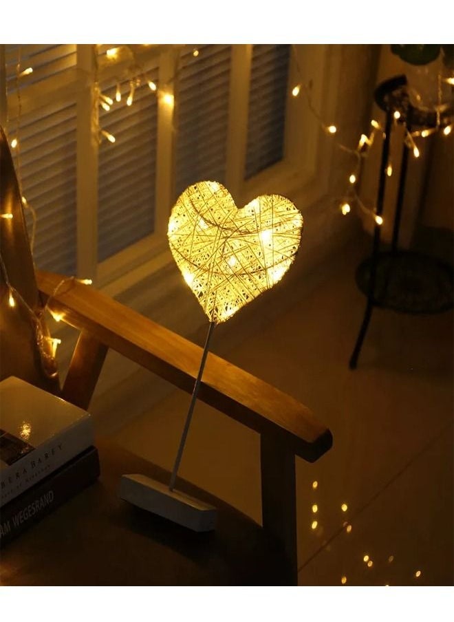 fashionhome - Heart LED Night Lamp Decorating Bedroom Atmosphere Specially for Ramadan - Image 1