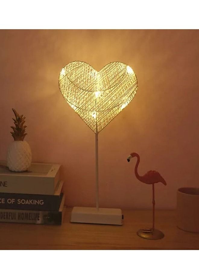 fashionhome - Heart LED Night Lamp Decorating Bedroom Atmosphere Specially for Ramadan - Image 1