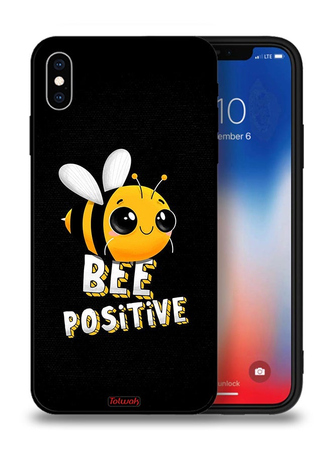 Tolwak Apple iPhone XS Protective Case Bee Positive - Image 1