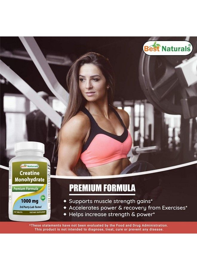 Best Naturals - Creatine Monohydrate 1000 Mg 240 Tablets - Image 1