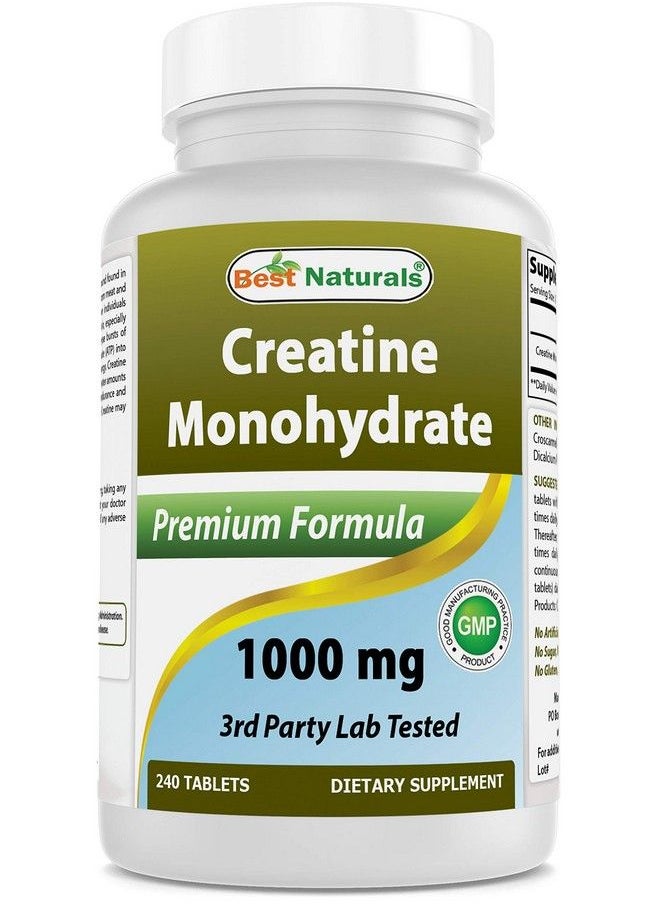 Best Naturals - Creatine Monohydrate 1000 Mg 240 Tablets - Image 1