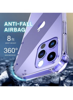 Generic Case Clear Case for iPhone 14 Pro Max Anti Scratch Shock Absorption 2022 iPhone 6.7 inch Case Reinforced Corner Protection Bumper Crystal Clear  - Image 2