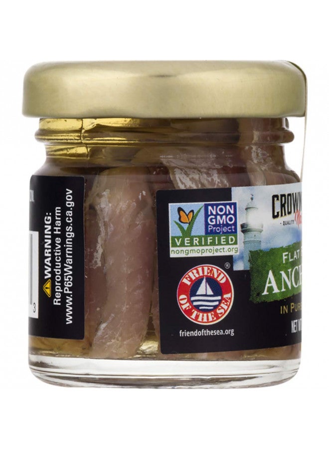 Crown Prince Natural Flat Fillets of Anchovies in Pure Olive Oil, 1.5-Ounce Jars (Pack of 18) - Image 4