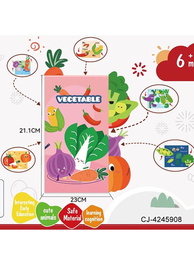 CJ Years Old Cognition 3-6 Months Old Cloth Book Baby Baby Can Bite Early Education Tear-proof Educational Toys Tail - Image 5