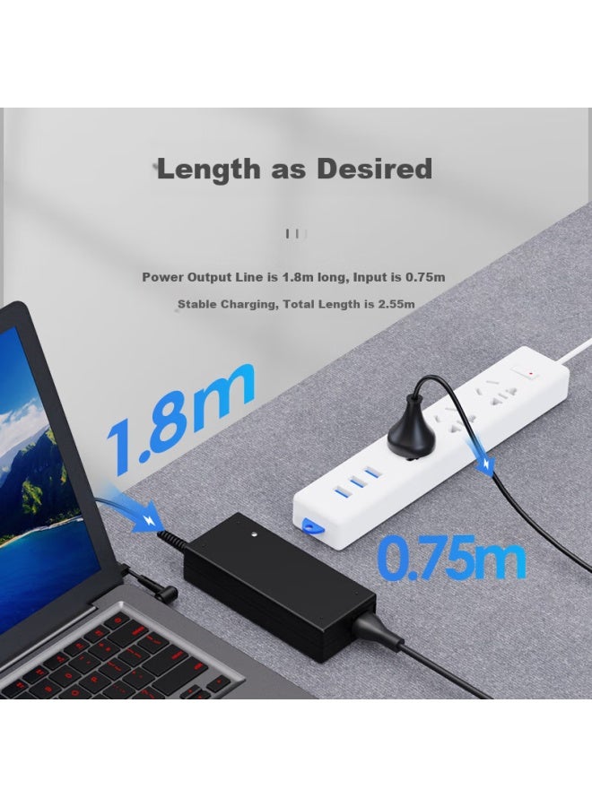 Elei Toshiba Laptop Power Adapter 19v3.95a Compatible With L600 L700 L510 L750 L630 Charger, Asus 75w, 5.5*2.5mm Interface - Image 3