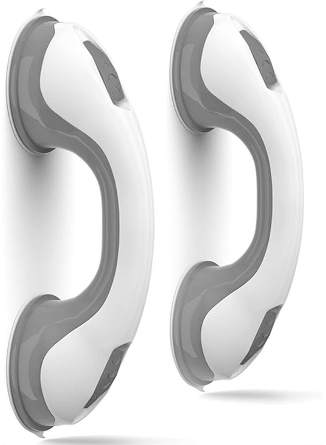 Pack of 2 Bathroom Grab Bars, Safety Support Handles for Shower, Bathtub and Toilet Areas, Wall Mounted Stability Rail, 30 cm - Image 1