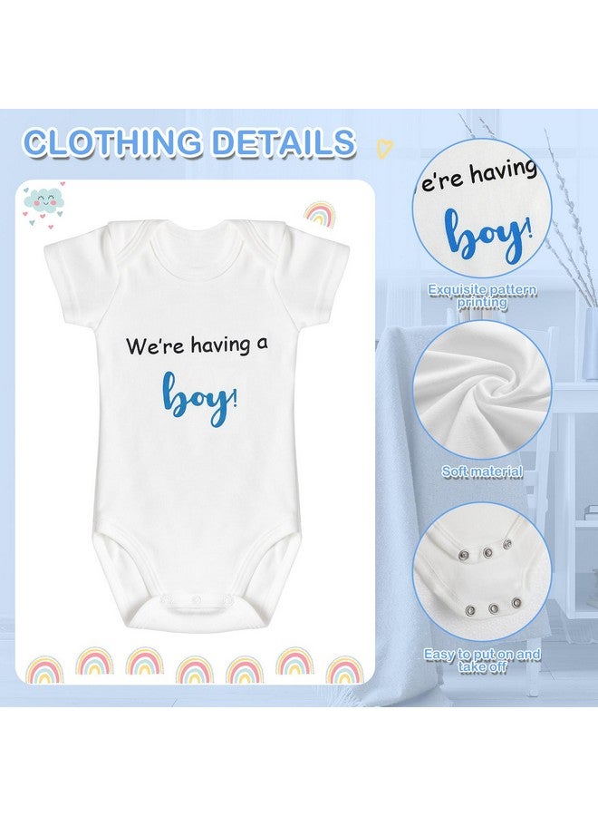 Canlierr 9 Pcs Pregnancy Announcement Set Pregnancy Reveal Ideas Blue Felt Letter Board Baby Bodysuit Booties Photo Frame Bear Plush Wood Blocks for Coming Soon Baby Boy Announcement - Image 4