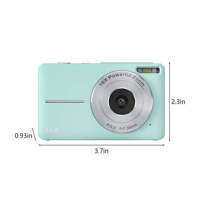 1080P HD digital camera video compact camera, 2.4-inch LCD display, 16x digital zoom, digital camera for girls, boys, adults and children - Image 3