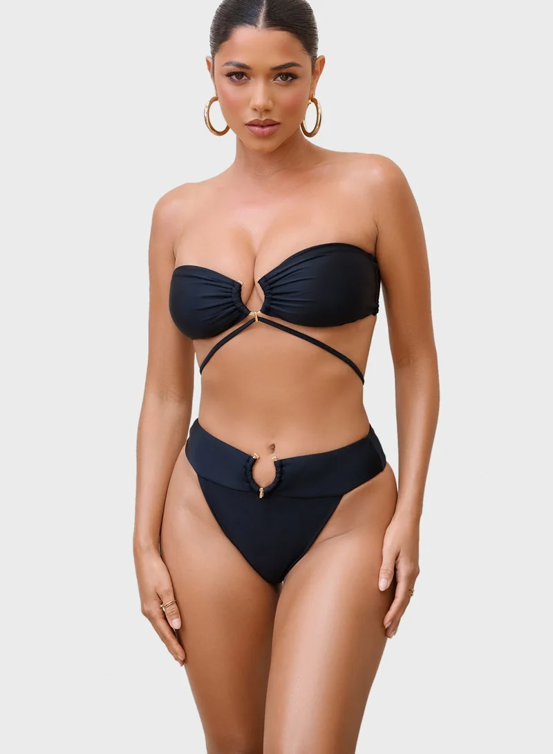 Club L London Embellished Bikini Bottom