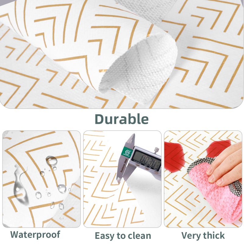 Kimhan Shelf Liner for Kitchen Cabinets Non Adhesive Drawer Liner Gold Arrow Non-Slip Thickened Shelf Liner Paper Strong Easy to Clean for Tool Box Refrigerator with Knife and Tape Measure 12 inche x 20 feet - Image 5