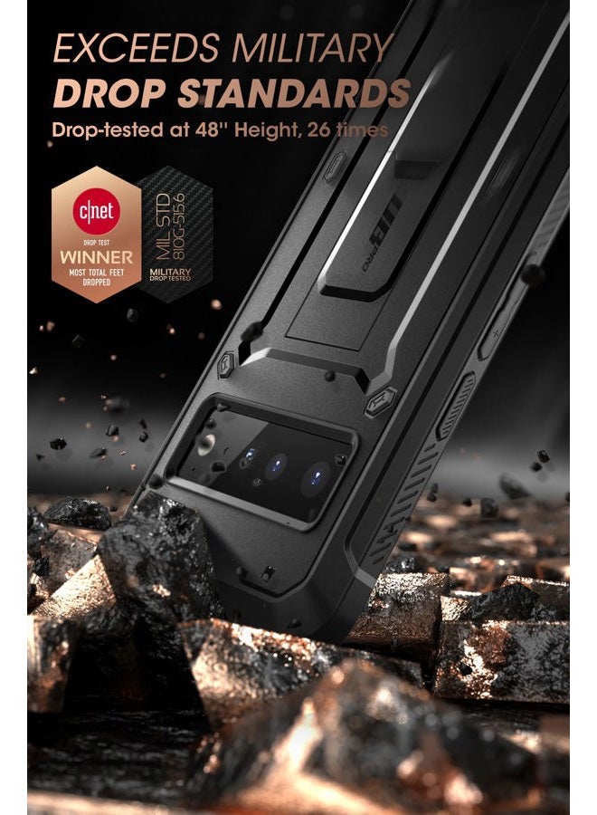 SupCase [Unicorn Beetle Pro] Case Designed For Google Pixel 6 Pro 5G Rugged Holster Case with Screen Protection with built-in Screen Protector - Black - Image 3