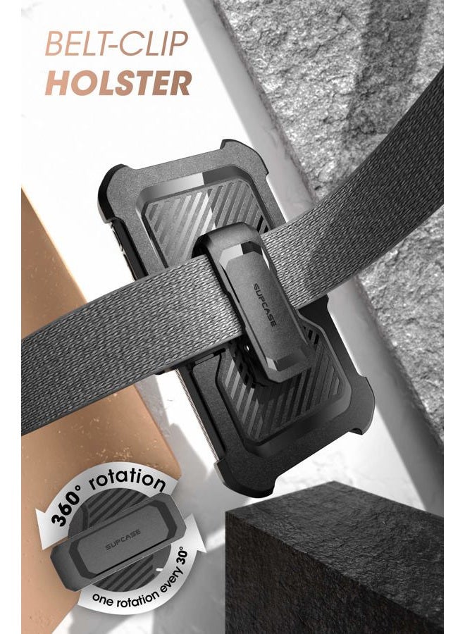 SupCase [Unicorn Beetle Pro] Case Designed For Google Pixel 6 Pro 5G Rugged Holster Case with Screen Protection with built-in Screen Protector - Black - Image 5