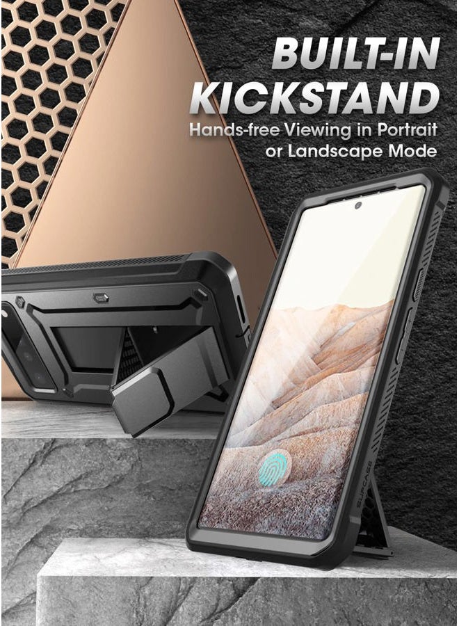 SupCase [Unicorn Beetle Pro] Case Designed For Google Pixel 6 Pro 5G Rugged Holster Case with Screen Protection with built-in Screen Protector - Black - Image 4