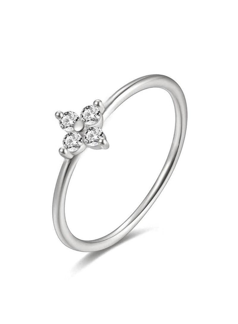 KUYING A Niche High-end Light Luxury Lucky Grass Ring 