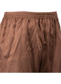 Oppland Men's Satin Fabric Shorts Solid Color Elastic Waist No Pocket Lightweight Fabric  - Image 4