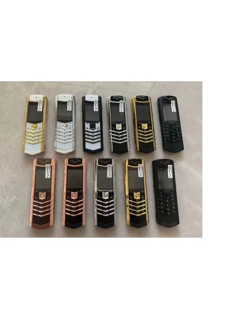 Mini Luxury Phone  – Elegant Keypad, GSM Compatible, Leather Back