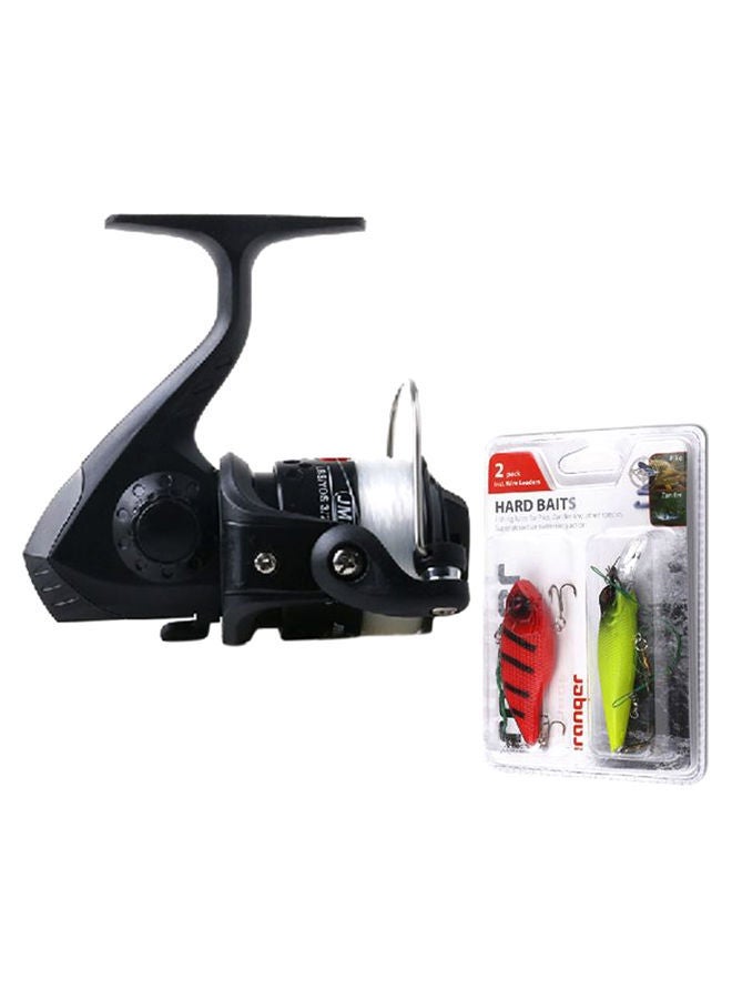 NIBEMINENT Fishing Spinning Reel With Baits 15 x 9centimeter