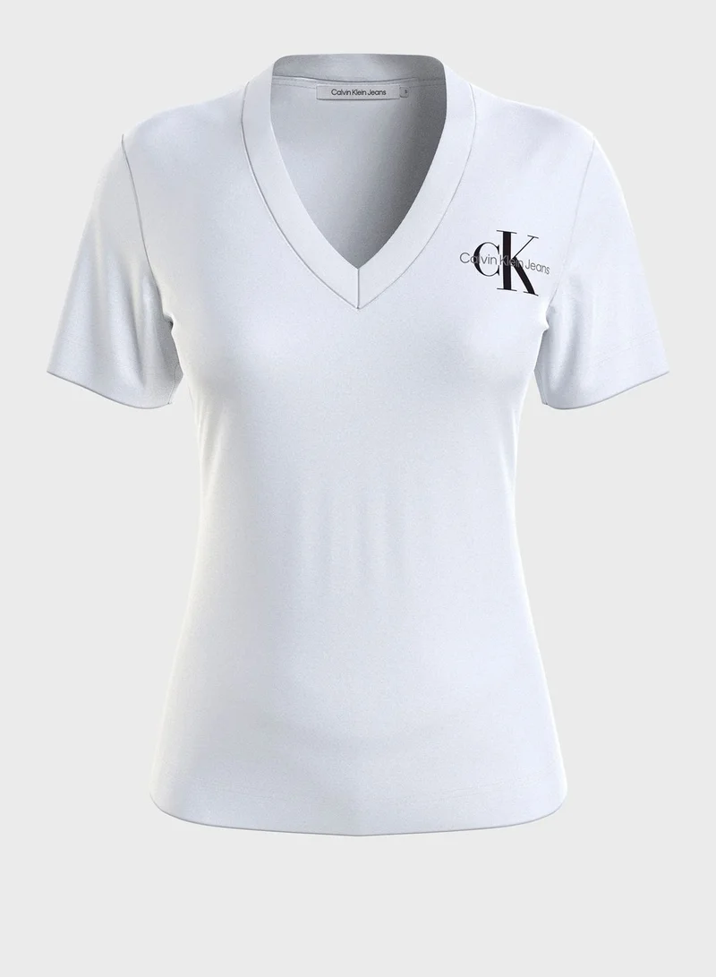 Calvin Klein Jeans V-Neck Logo T-Shirt