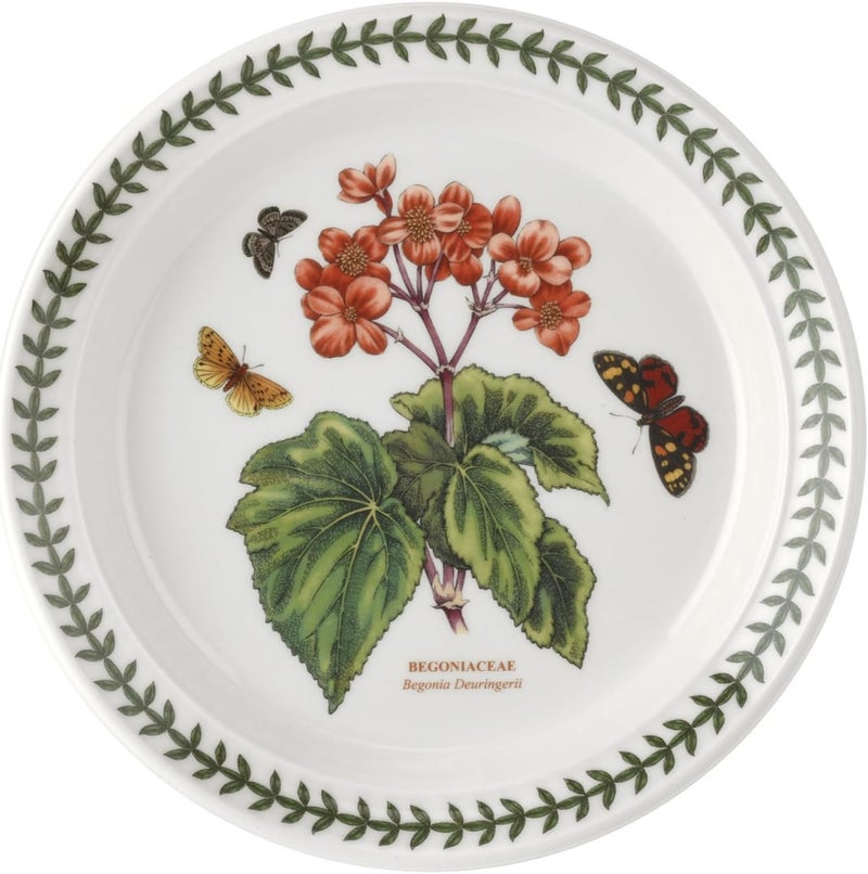 Spode Spode Botanic Garden 85 Salad Plate  Begonia Motif  Fine Earthenware  Chip Resistant Glaze  Microwave Dishwasher and Freezer Safe Made in England  - Image 1