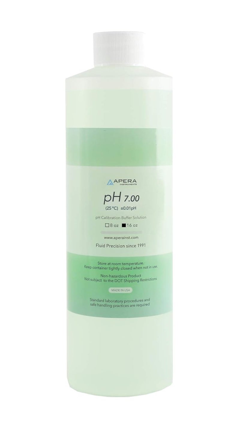 Apera Instruments pH 7.00 Standard Buffer Solution for pH Calibration, 16 oz. Bottle, NIST Traceable - Image 1