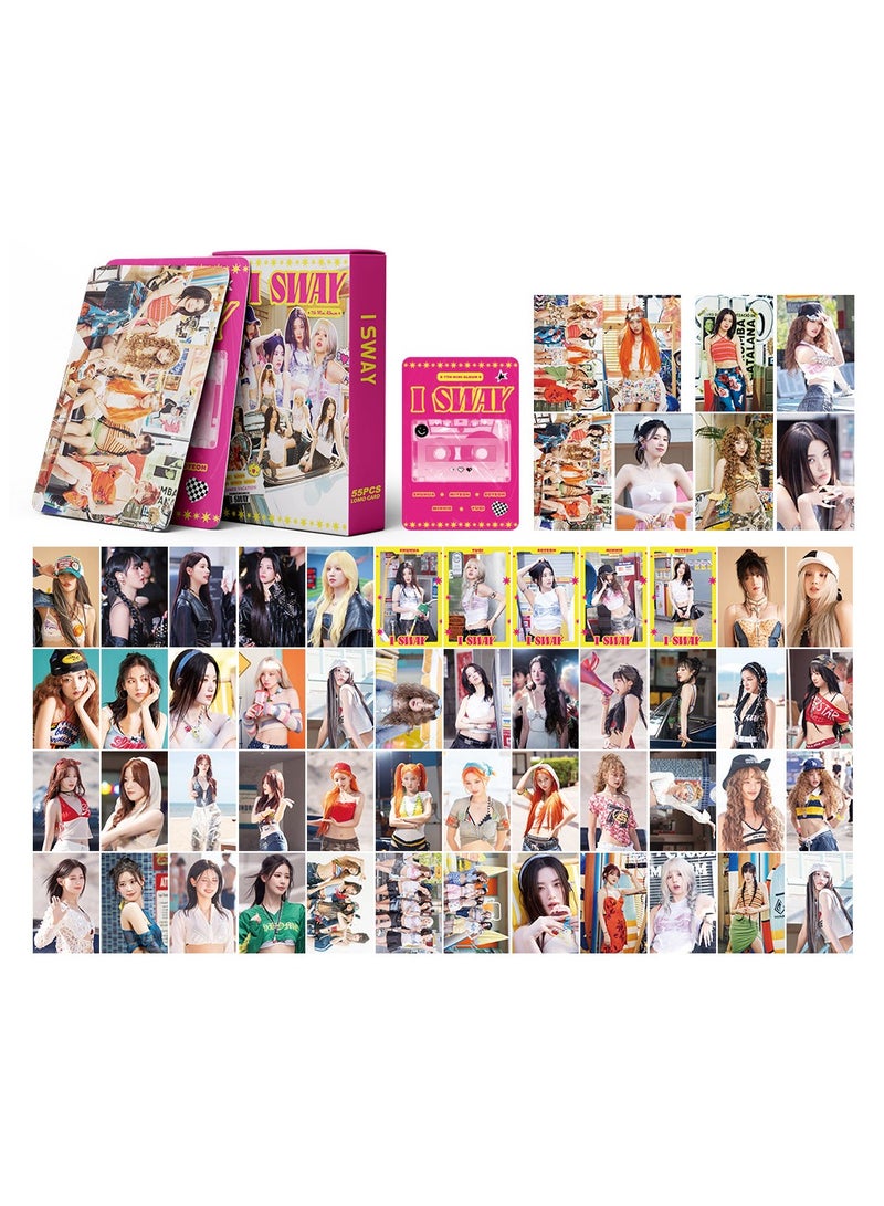 NIBEMINENT 55 Pcs Kpop (G)I-DLE I SWAY Lomo Cards Card For Fans Collection Gifts - Image 1