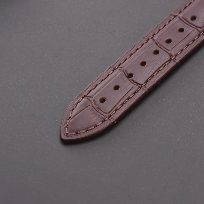 Bluejw LAIHE Women's Genuine Leather Watch Strap with Double Butterfly Buckle – Replaceable 18mm 20mm 22mm 24mm Watchband for Quick and Easy Replacement - Image 4