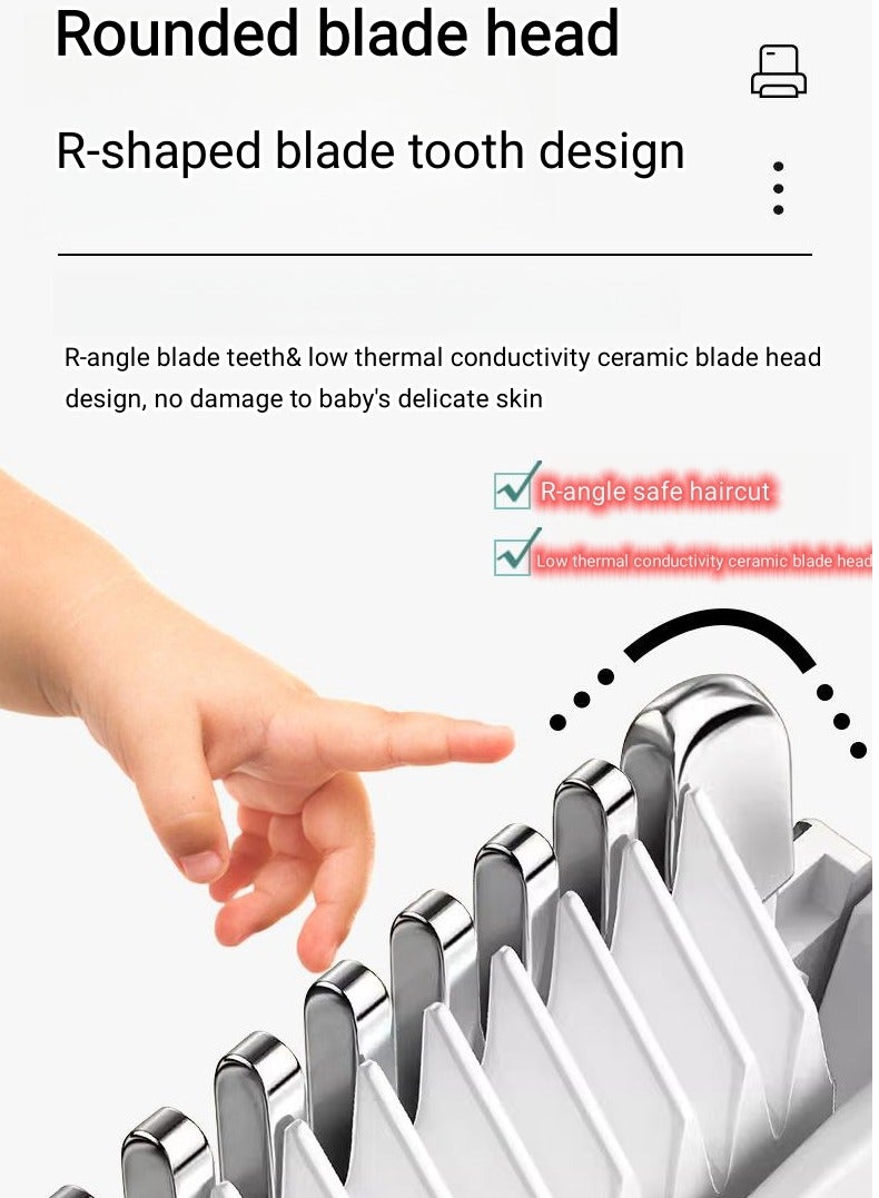  MISUTA Vacuum Baby Hair Clipper Hair Trimmer For Kids Men Electric Haircut Kit IPX7 Waterproof Professional Hair Trimmer - Image 3