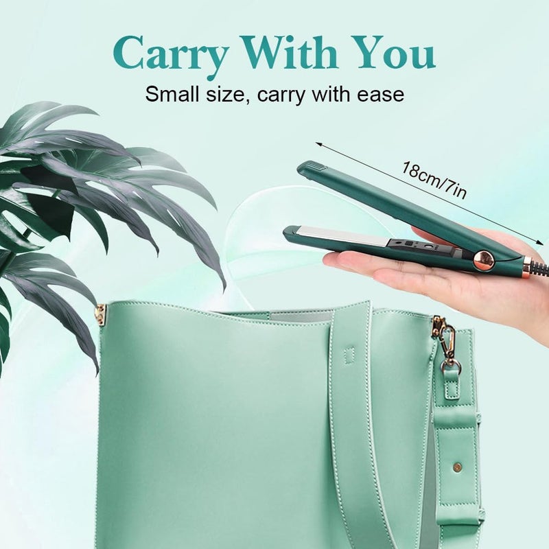 2025 Upgrade Mini Dual Purpose Curling Iron And Hair Straightener 2 In 1 For All Hair Types White - Image 5