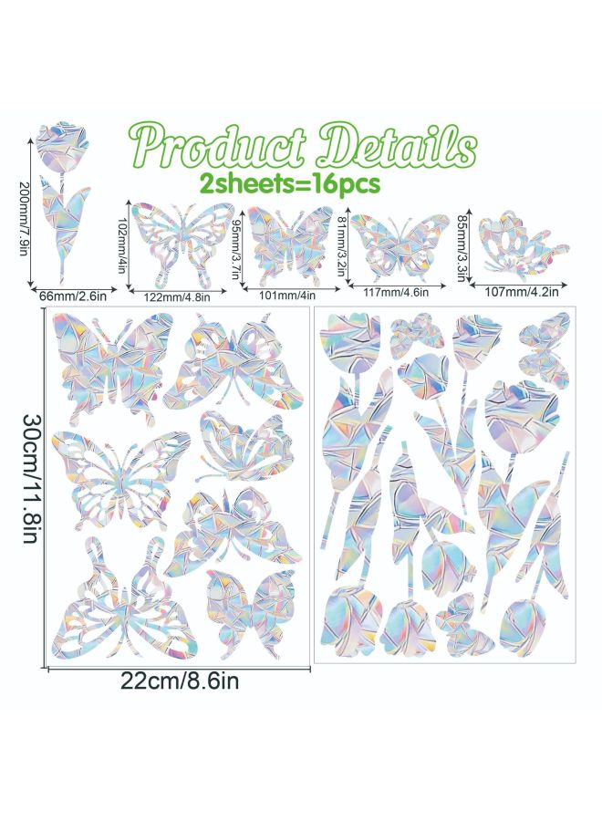 Colorful Window Stickers Rainbow Prism Various Living Room Home Decoration Doors And Windows Anti-collision Laser Electrostatic Glass Stickers