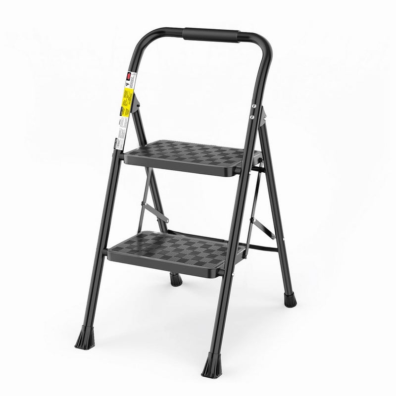 HBTower 2 Step Ladder, Step Stool for Adults,2 Step Ladder Folding Step Stool with Wide Pedal Ergonomic Design - Image 1
