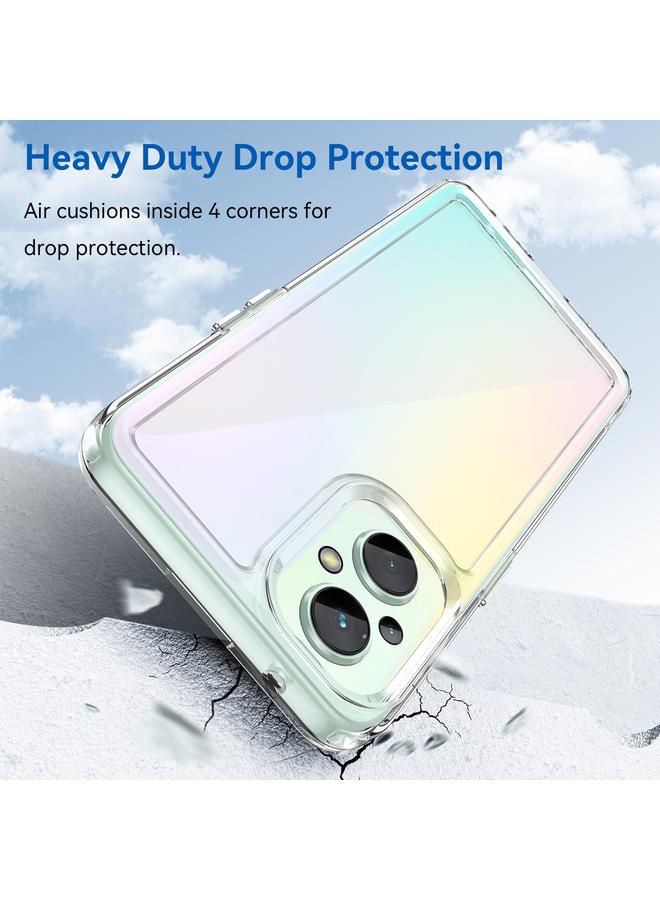 S-TOP Case For OPPO Reno 8 Lite Colorful Series Acrylic + TPU Phone Case - Image 3