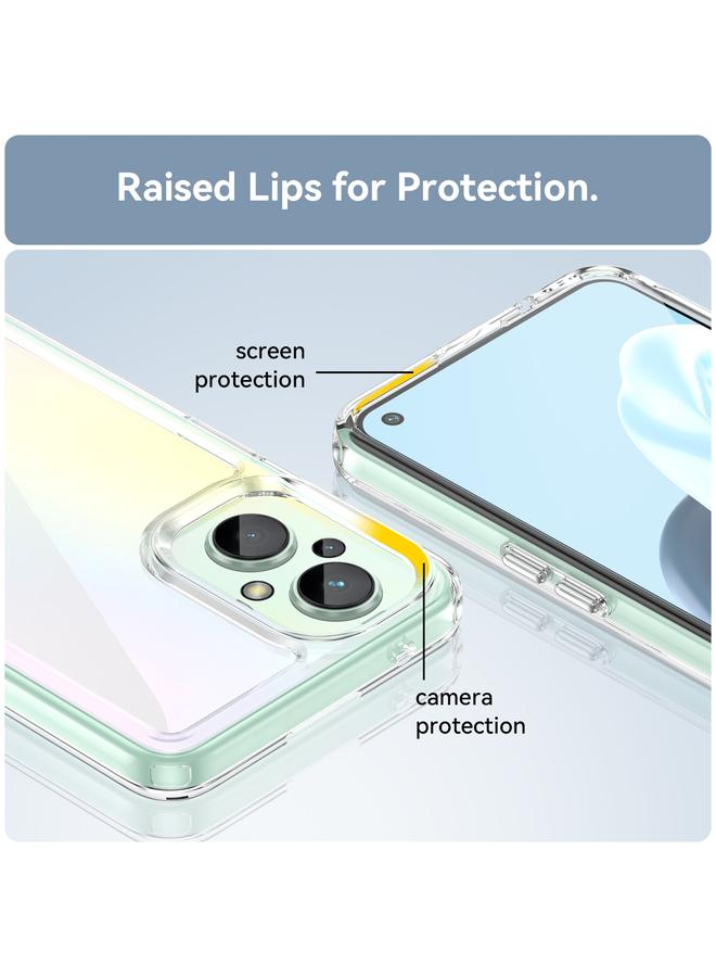 S-TOP Case For OPPO Reno 8 Lite Colorful Series Acrylic + TPU Phone Case - Image 5