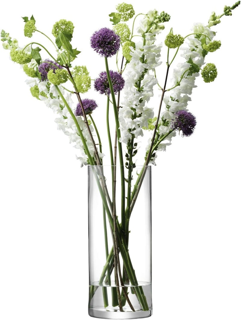LSA Elegant Glass Column Vase/Candleholder H42 x W18cm, Made in Poland - Image 1