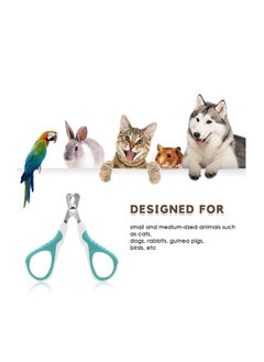 SYOSI Pet Nail Clippers for Cats, Dogs, Puppies, Kittens, Hamsters, Rabbits and Small Animals, 25 Degree Curved Radian Design Claw Trimmer  - Image 4