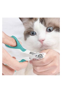 SYOSI Pet Nail Clippers for Cats, Dogs, Puppies, Kittens, Hamsters, Rabbits and Small Animals, 25 Degree Curved Radian Design Claw Trimmer  - Image 3