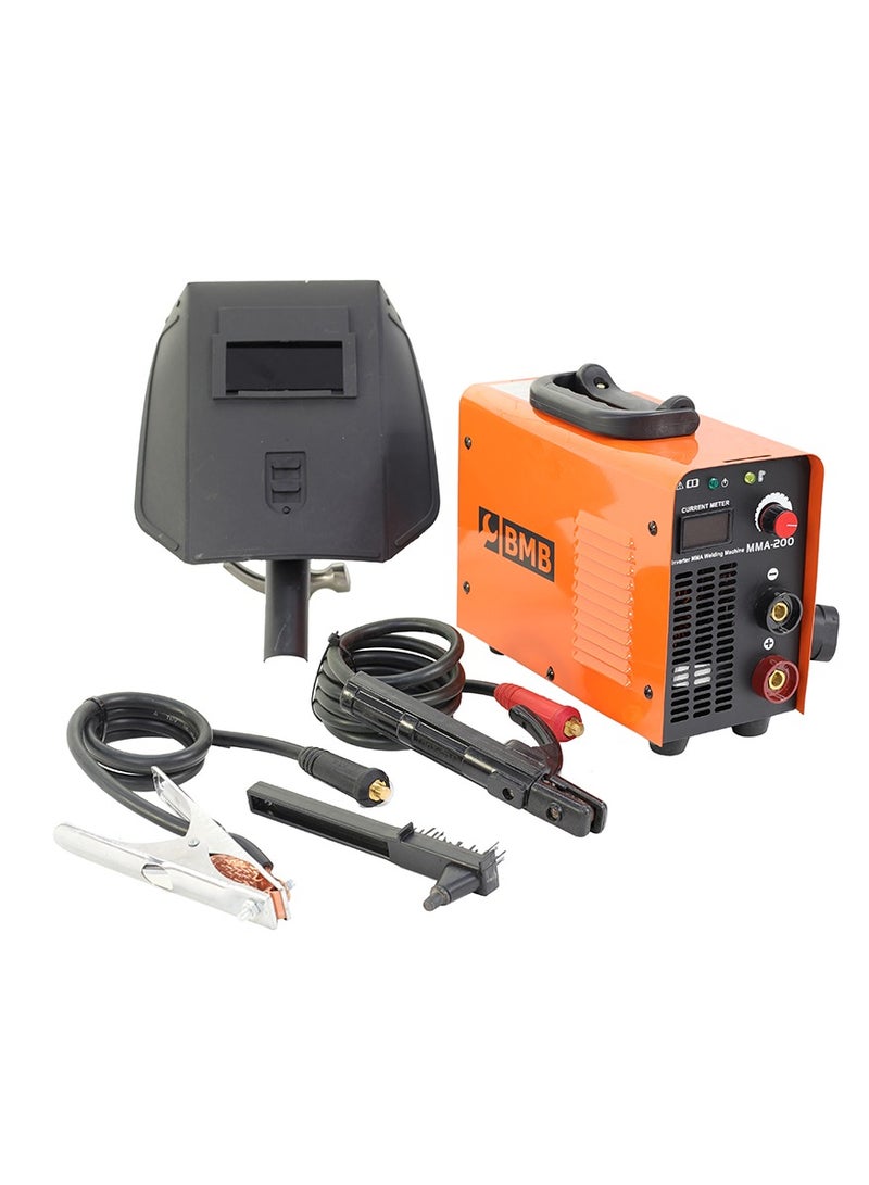 LAWAZIM Electric Welding Machine -200A- Heavy-Duty Inverter Welder with Digital Display and Portable Design - Arc Welder, Stick Welder, MMA Welder, for Metal Fabrication Steel Welding and DIY Projects  - Image 1