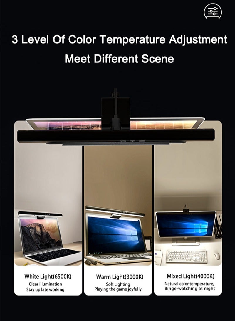 Sharpdo 50cm-Computer Monitor Lamp, Light Bar for Eye Caring, Reading LED Task Lamp, Touch Control, For Office/Home/Gaming/Desk with Adjustable Brightness/Color, No Screen Glare Space Saving - Image 3