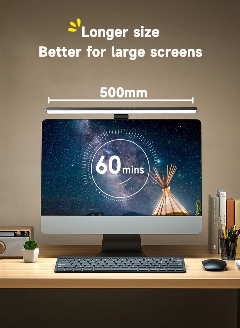 Sharpdo 50cm-Computer Monitor Lamp, Light Bar for Eye Caring, Reading LED Task Lamp, Touch Control, For Office/Home/Gaming/Desk with Adjustable Brightness/Color, No Screen Glare Space Saving - Image 1