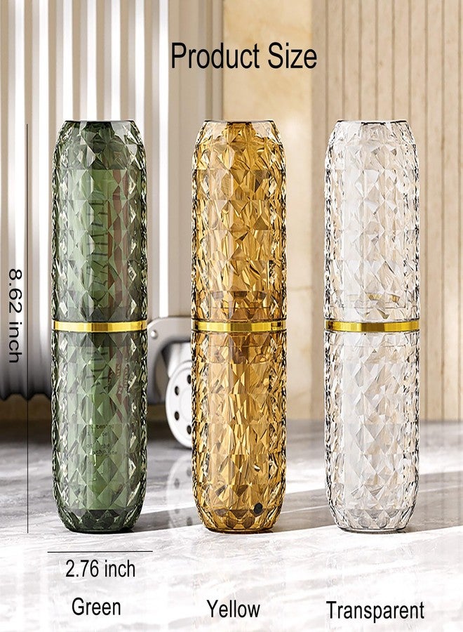 FQDGTFA Transparent Travel Toothbrush Case with Cover, Large Tooth Brush Holder with Mouthwash Cup, Portable Compact Oral Clean Tools Organizer for Bathroom Trip School - Image 2