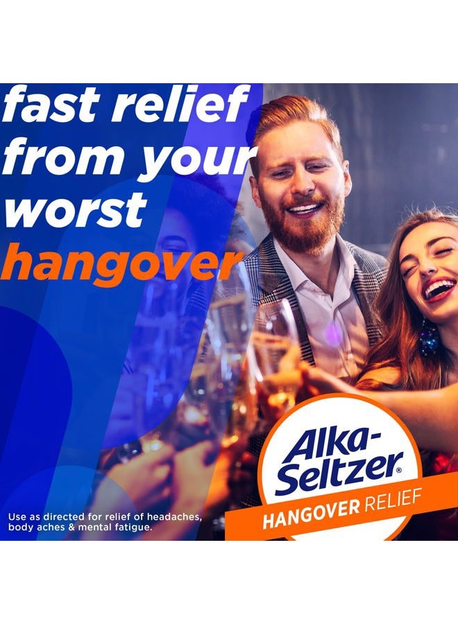 Alka-Seltzer Hangover Relief Tablets, Fast Relief Starts in About 15 Minutes for Headaches, Body Aches & Mental Fatigue, Bachelorette Party & Bachelor Party, Dispenser Pack, 120 Count - Image 2