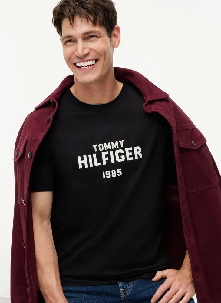 Tommy Hilfiger  Contrast Logo Crew Neck Jersey T-Shirt for Men | Best Price UAE