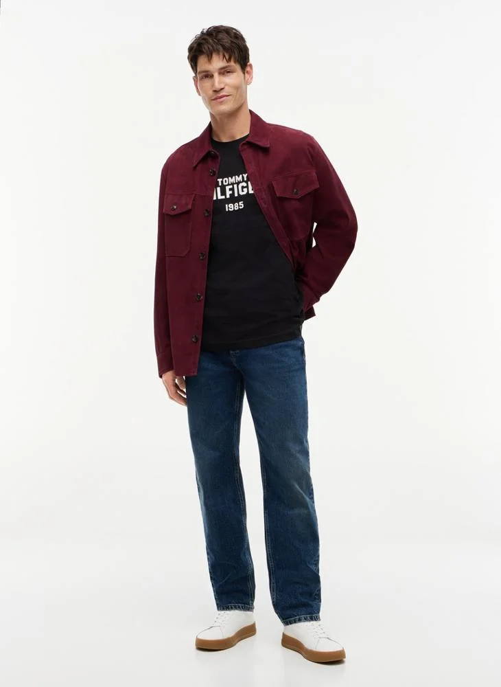 Tommy Hilfiger  Contrast Logo Crew Neck Jersey T-Shirt for Men | Best Price UAE