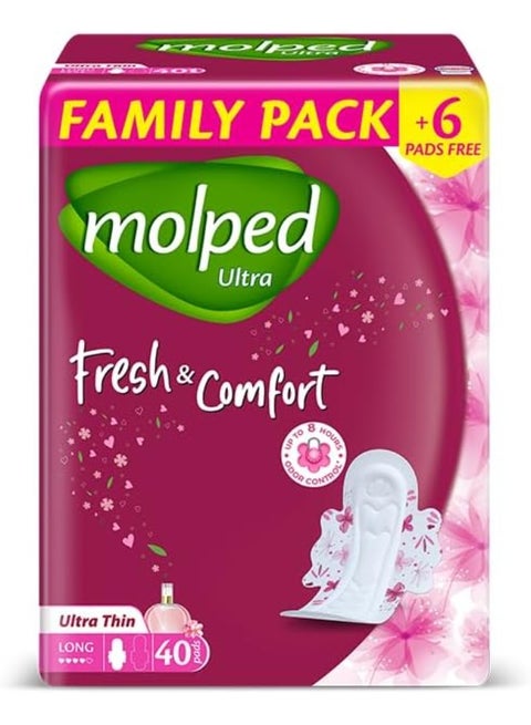 Ultra Thin Fresh&Comfort  Long 40Pads + 6 Pads Free (Package may vary)
